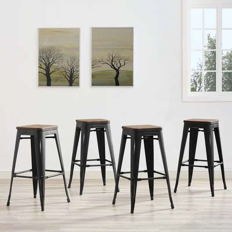 Crafted Promenade Bar Stool Set of 4 By Modway - EEI-3957