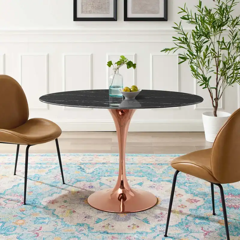 Lippa 48" Oval Artificial Marble Dining Table By Modway - EEI-5260 Super Sale