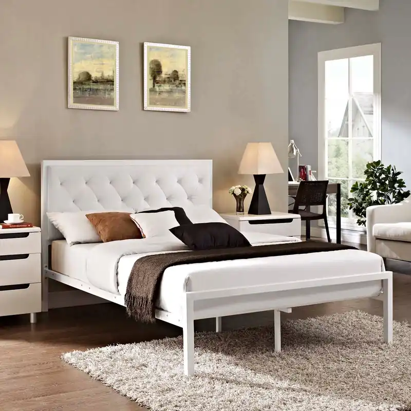 Best Price Mia Full Vinyl Bed By Modway - MOD-5181