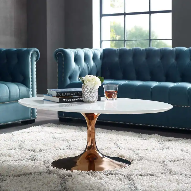 Lippa 42" Oval-Shaped Wood Top Coffee Table By Modway - EEI-3251 Trending