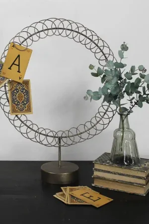 Mora Picture Display, Metal - Circle Set Of 2 By HomArt Mega Sale