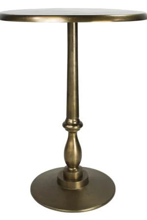 Discount Benton Side Table, Brass By HomArt