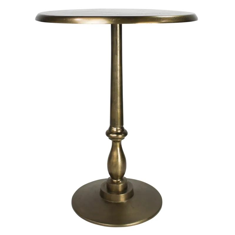Discount Benton Side Table, Brass By HomArt