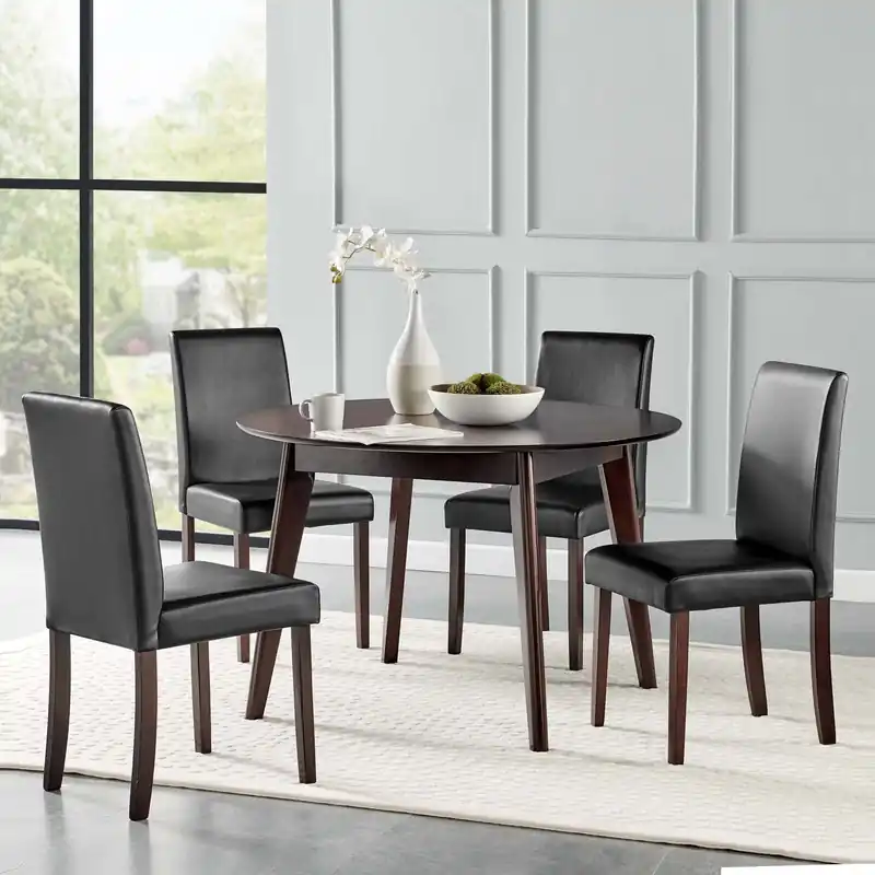 Exclusive Offer Prosper 5 Piece Faux Leather Dining Set By Modway - EEI-4289
