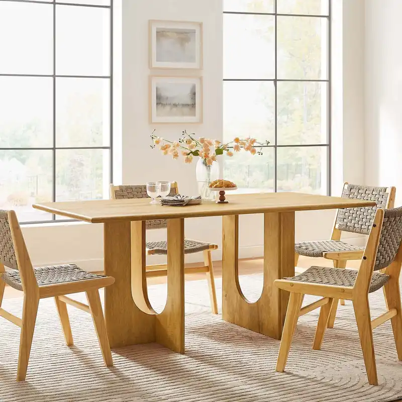 Exclusive Offer Rivian Rectangular 70" Wood Dining Table By Modway - EEI-6593