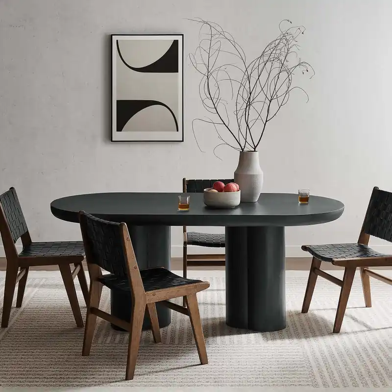 Caspian 72" Oval Concrete Dining Table By Modway - EEI-6764 Fresh Stock