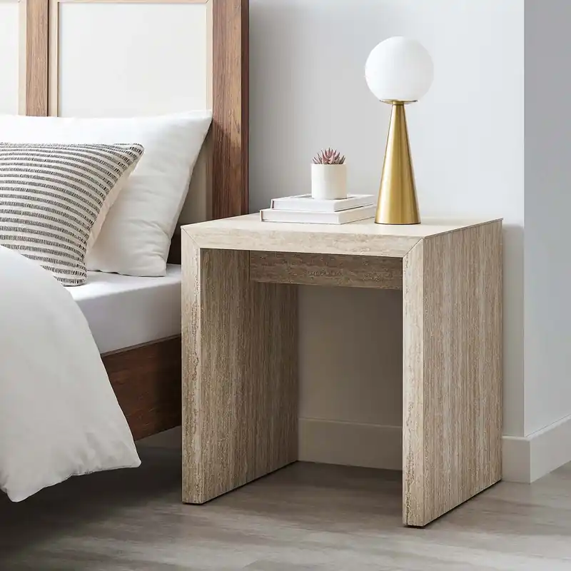 Mirella Faux Travertine Side Table By Modway - EEI-6772 Fan Favorite