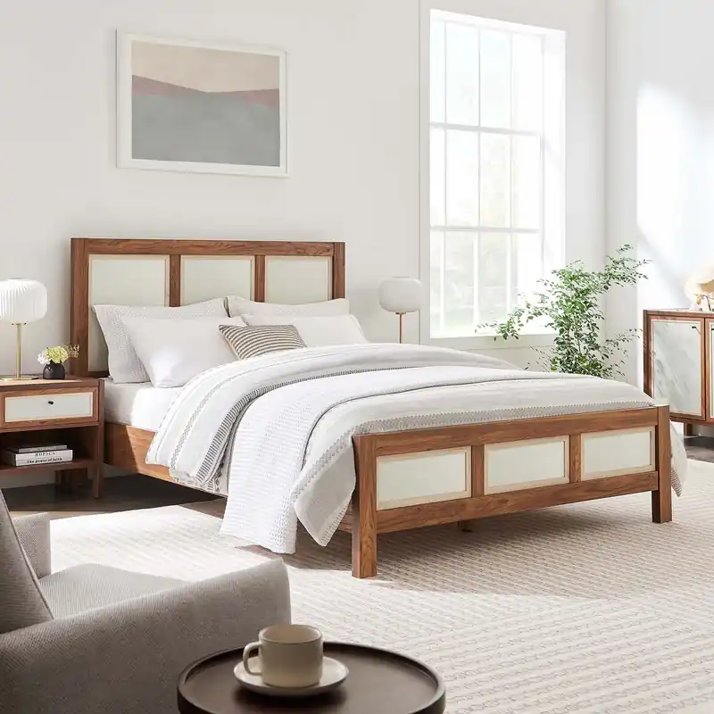 Buy Online Capri Queen Wood Grain Platform Bed By Modway - MOD-7119