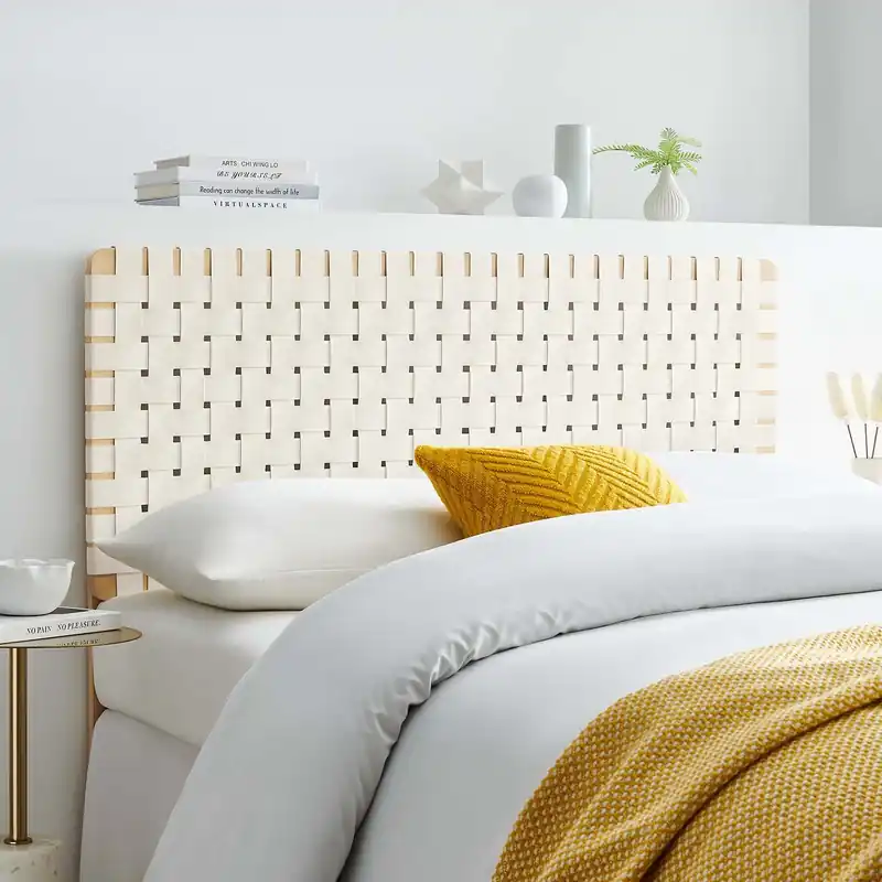 Flash Sale Sparta Weave Full Vegan Leather Headboard By Modway - MOD-7123