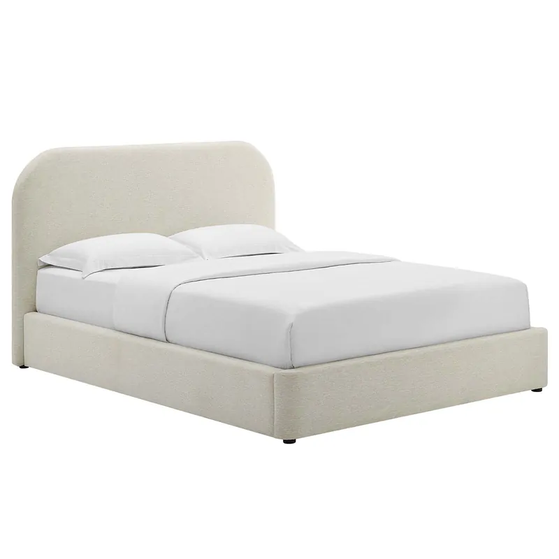 Keynote Upholstered Fabric Curved Full Platform Bed By Modway - MOD-71 Reduced Price