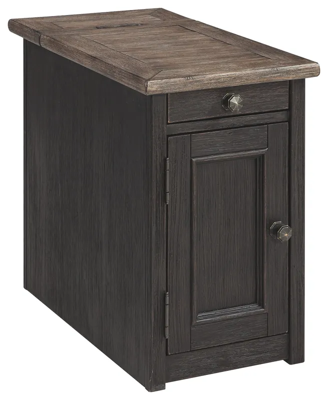 Wooden End Table with 2 USB Charging Ports, Brown By Benzara Big Sale