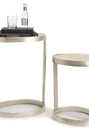 Industrial Round Accent Table Set Of 2 By Tozai Home Order Now