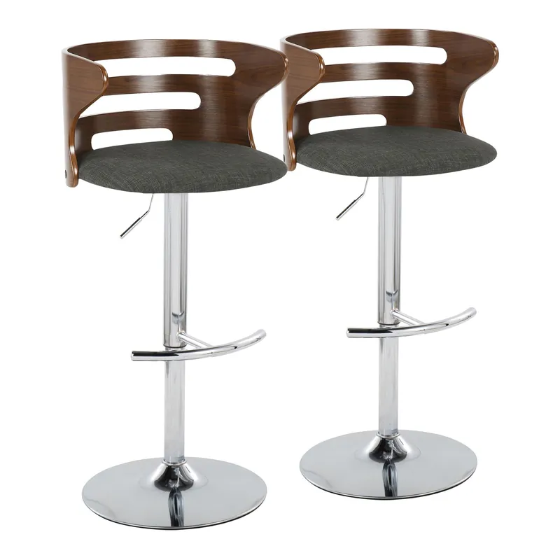 Cosi Adjustable Barstool - Set of 2 By LumiSource - BS-COSIFB-RT2 CHRW Wholesale