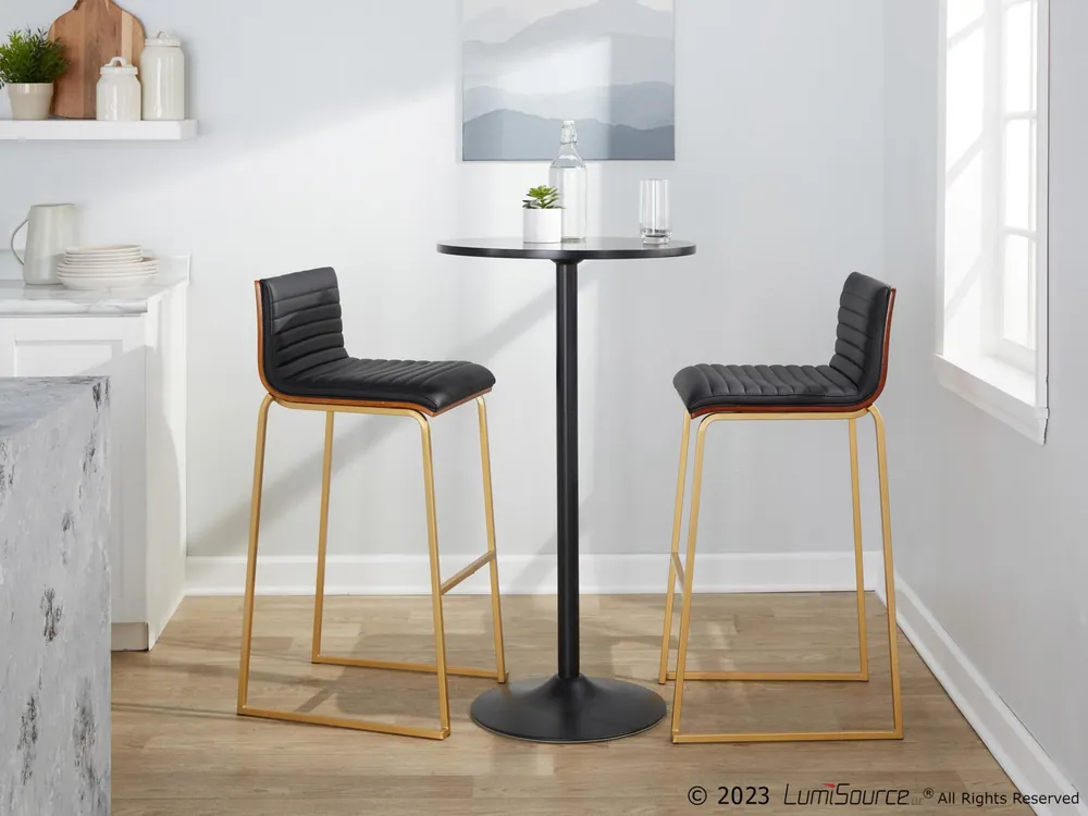 Mason Mara 30" Fixed-Height Barstool - Set of 2 By LumiSource - B30-MA Hot Picks