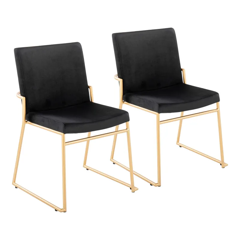Hassle-Free Returns Dutchess Dining Chair - Set of 2 By LumiSource - DC-DUTCHESS AUVBK2