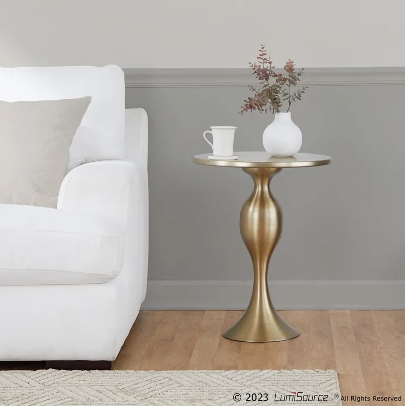 New Arrival Ashland 24" Metal Accent Table By LumiSource - TBS24-ASHLND AU