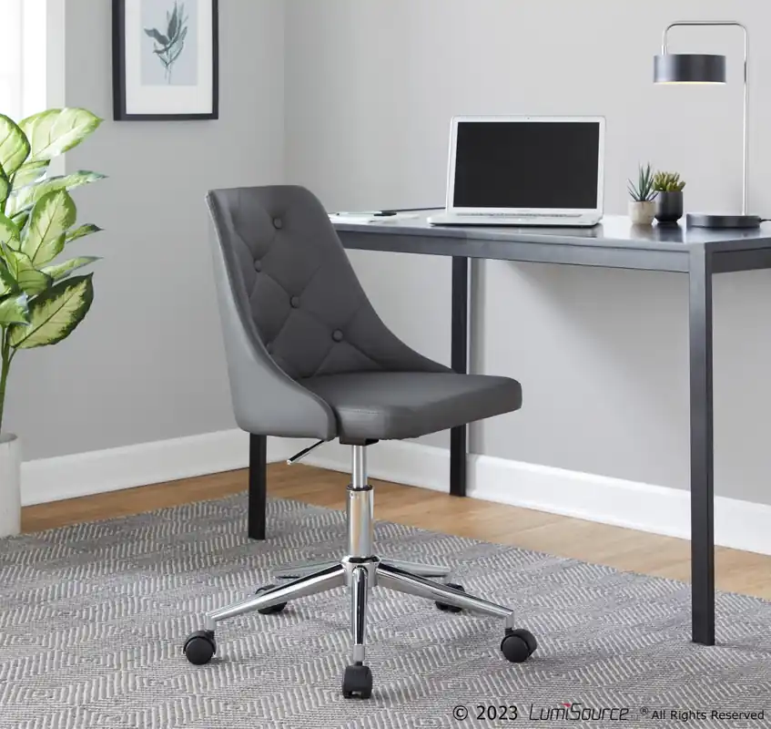 Marche Task Chair By LumiSource - OFC-MARCHEPU-5CSTR1 CHRBK1 Best Seller