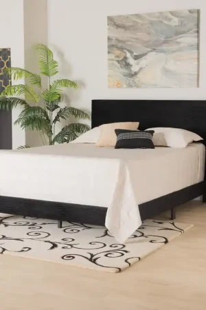 Baxton Studio Abberton Modern and Contemporary Black Velvet and Gold M Modern