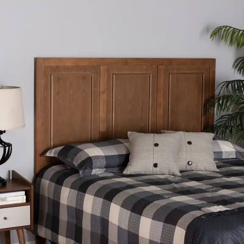 Grab Now Baxton Studio Giordano Classic and Traditional Ash Walnut Finished Woo