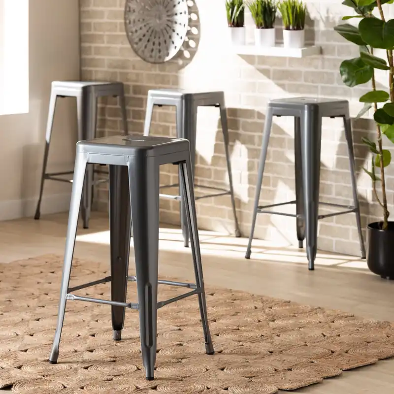 Baxton Studio Horton Modern and Contemporary Industrial Grey Finished Get Yours