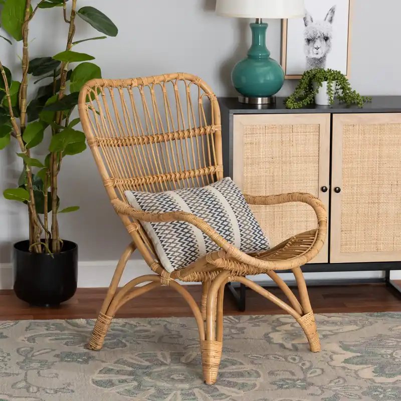 Affordable Baxton Studio bali & pari Earvin Modern Bohemian Natural Brown Rattan