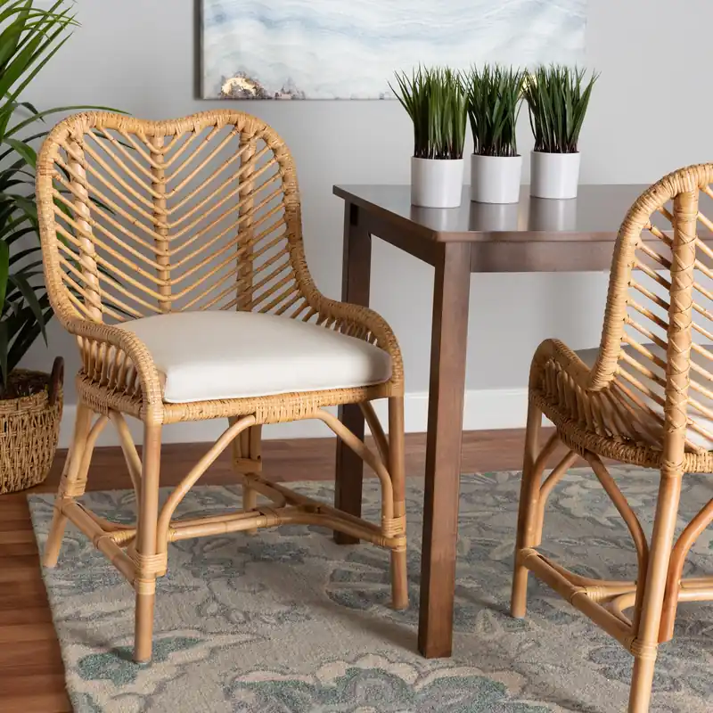 Baxton Studio bali & pari Arween Modern Bohemian Natural Brown Rattan Don’t Miss Out