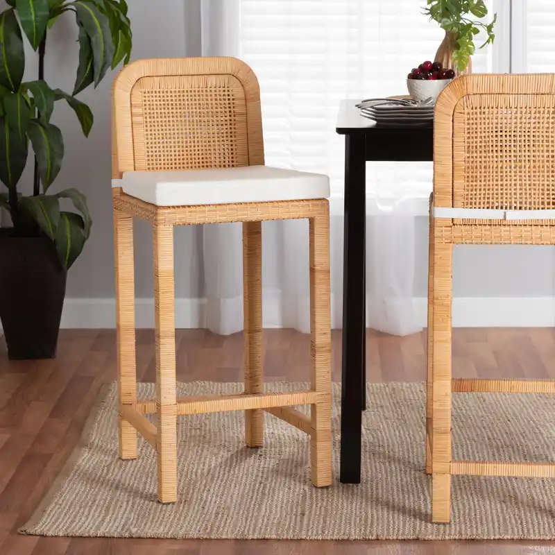 Baxton Studio bali & pari Zariah Modern Bohemian Natural Brown Rattan Limited Offer