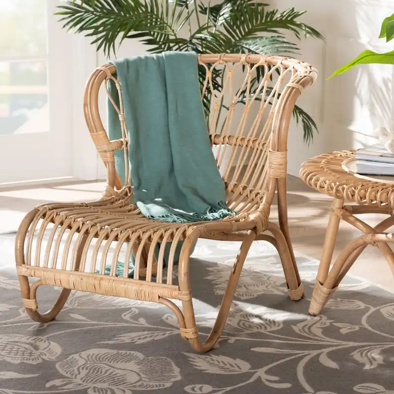 Fresh Stock Baxton Studio bali & pari Alaya Modern Bohemian Natural Brown Rattan A