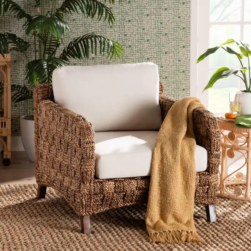 Baxton Studio bali & pari Vevina Modern Bohemian Dark Brown Mahogany W Buy Online