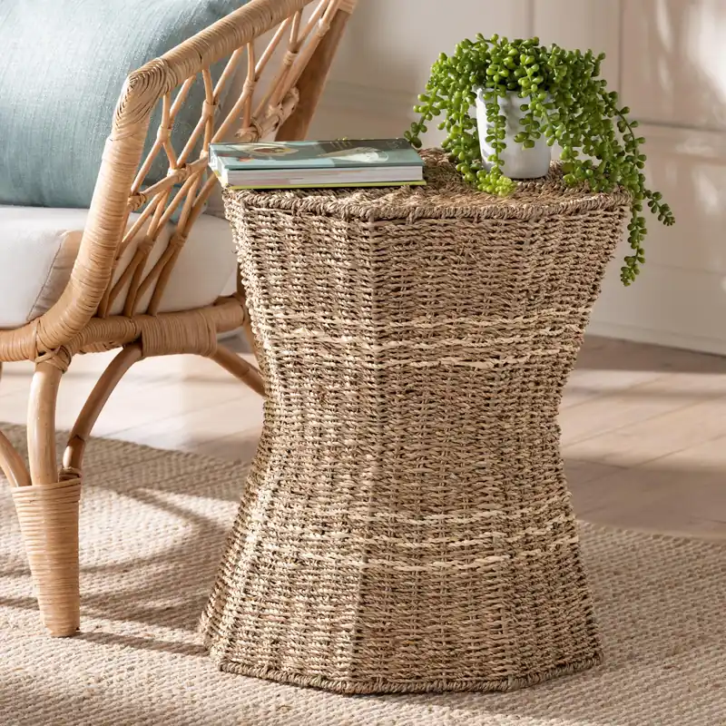 Top Rated Baxton Studio bali & pari Idoya Modern Bohemian Natural Brown Seagrass