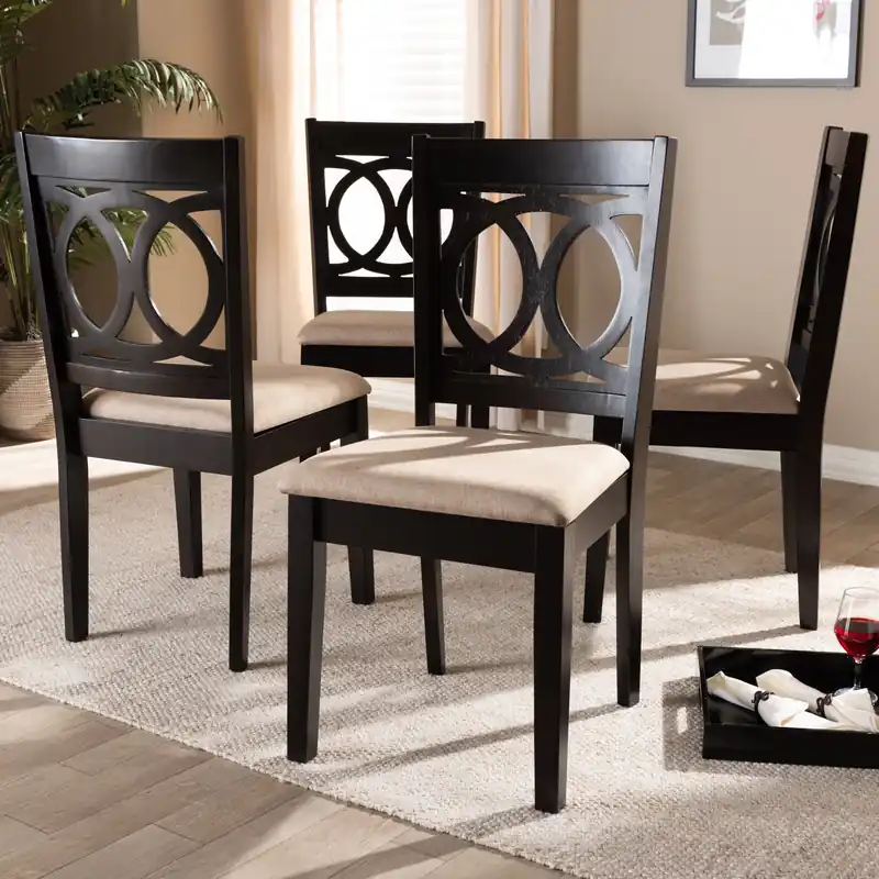 Best Price Baxton Studio Lenoir Modern and Contemporary Sand Fabric Upholstered E