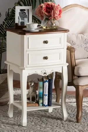 Affordable Baxton Studio Darla Classic and Traditional French White and Cherry Br