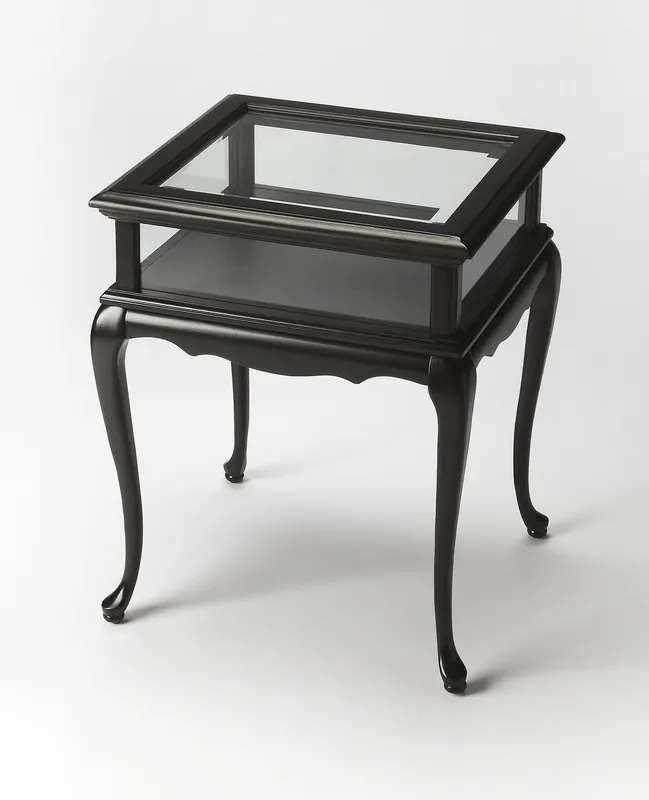 Direct From Manufacturer Black Glass End Table By Homeroots