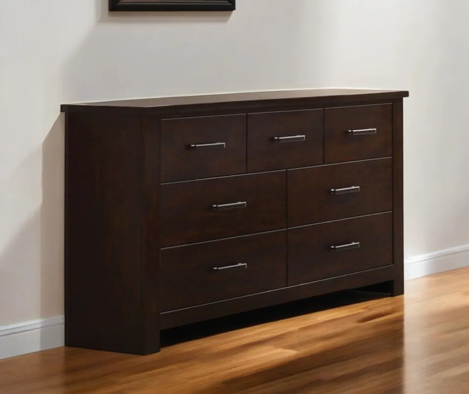 Fast Shipping Mahogany Seven Drawer Double Dresser By Homeroots
