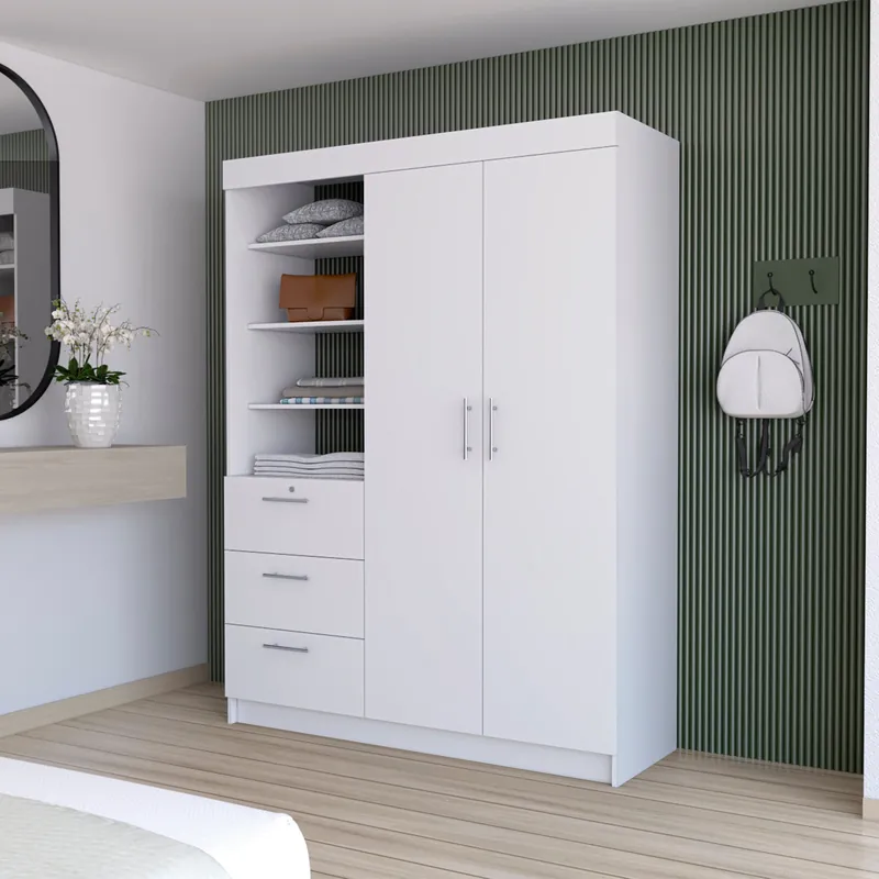 Instant Buy White Accent Cabinet Soft Close With Three Shelves And Three Drawers B