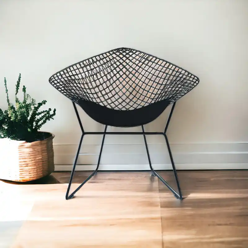 Last Chance Black Lounge Chair By Homeroots