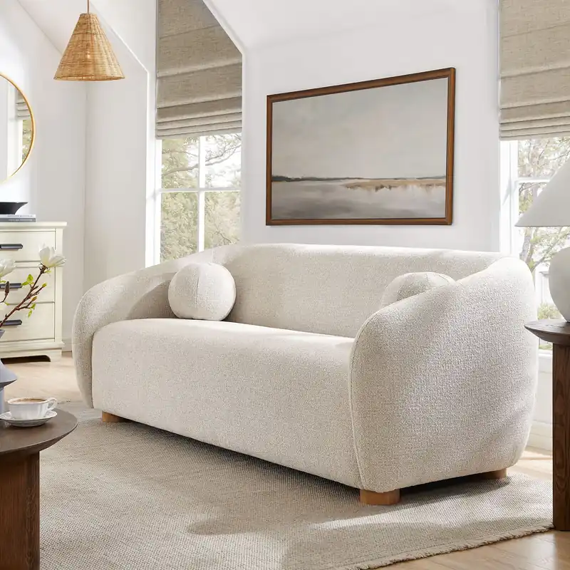 Holland 85" Chenille Fabric Sofa by Modway Instant Buy