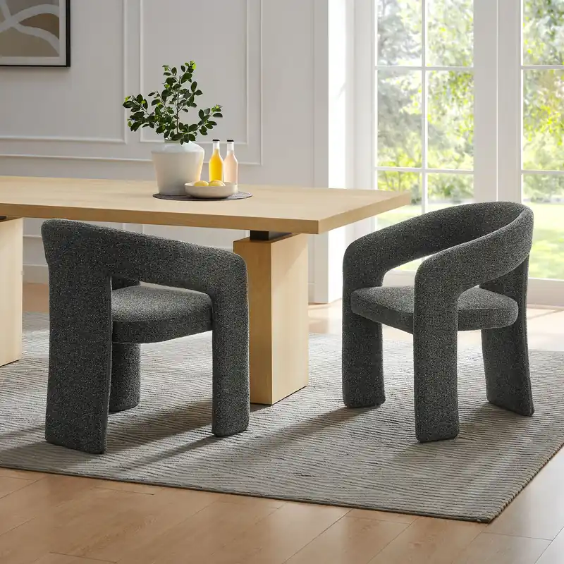 Trusted Brand Oslo Barrel Fabric Upholstered Dining Accent Chair by Modway