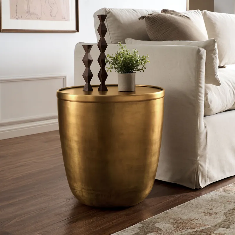 High Quality Viora Metal Storage Side Table by Modway