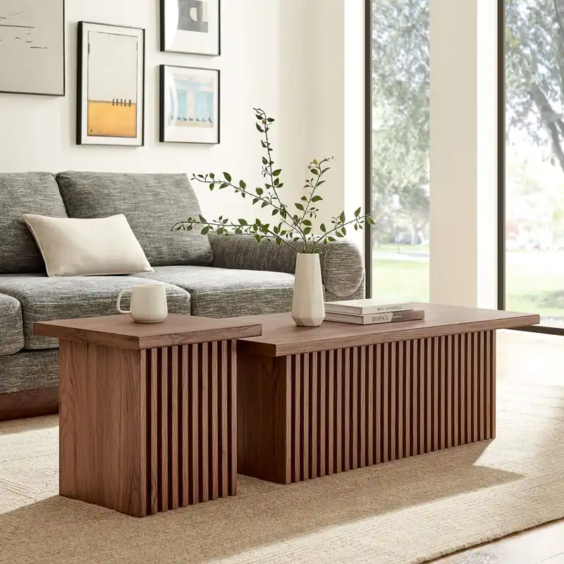 Fast Shipping Render Nesting Coffee Tables Set of 2 by Modway