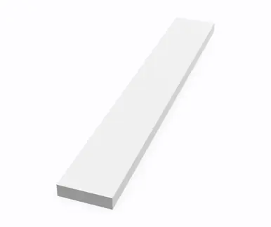 Swanstone 3/8" x 3" x 21" Sidesplash for Ellipse Vanity Top - White Limited Edition