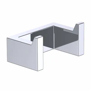 Fine Fixtures Double Bathroom Robe Hook - Polished Chrome - AC2HKDPC Final Sale