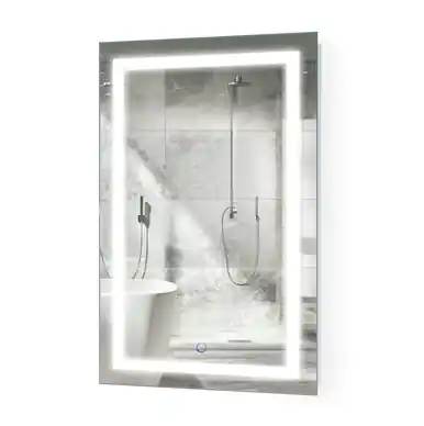 Bathroom Vanity LED Lighted Mirror With Dimmer & Defogger - Icon - 20 Inch x 32 Inch Buy Direct