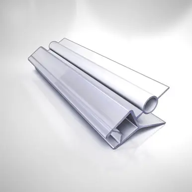 Crafted Dreamline 63015060-1067 309D2-6, Clear Bottom Vinyl Sweep with a Deflector, 42 in. Length, for 1/4 in. (6 mm.) Glass Shower Door