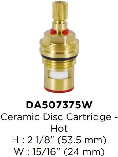 Gerber DA507375W Ceramic Disc Cartridge Hot Side For Pot Filler While Supplies Last