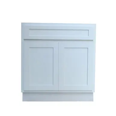 Crafted Vanity Art VA4039W 39 Inch Vanity Cabinet -White
