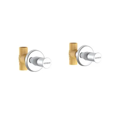 Hot Picks Gerber G004787183 Classics Two Handle Straight Pattern Trim & Compression Valve/Trim w/ 3/4" Sweat Connections Less Handles - Chrome