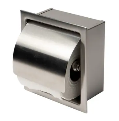 Alfi ABTP77-BSS Brushed Stainless Steel Recessed Toilet Paper Holder with Cover Place Order