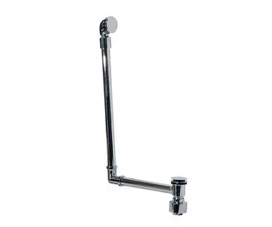 Mountain Plumbing BDEXP2/CPB Exposed Direct Outlet Bath Waste & Overflow with Swivel Neck & EZ-Click Drain - Chrome High Quality
