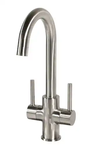 While Supplies Last Oakland KSB1217-BN Two Handle Single Hole Lavatory or Bar Prep Faucet - Brushed Nickel